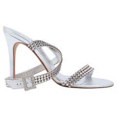 WOMENS DESIGNER Gina Crystal Embellished Sandals size 37