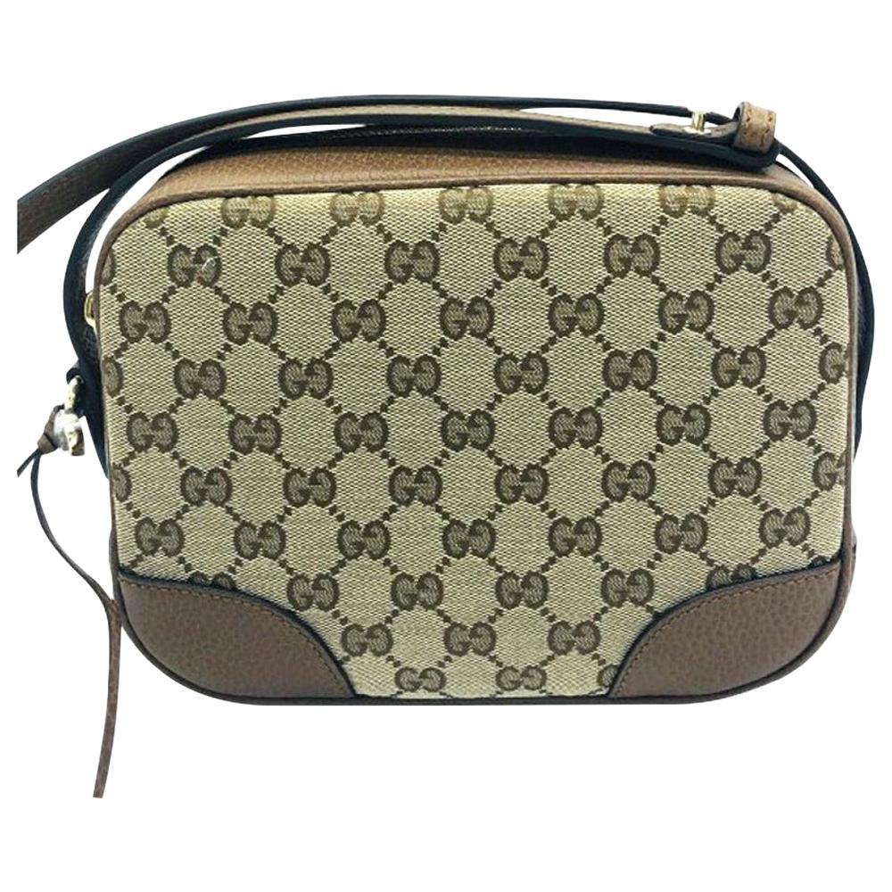 Womens Designer Gucci Bree Original GG Canvas Messenger bag For Sale