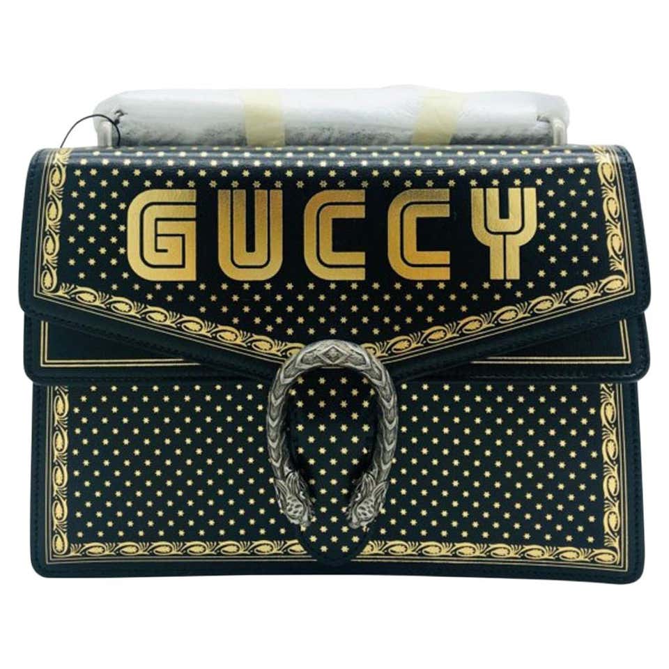 Womens Designer Gucci Dionysus Guccy Bag Black at 1stDibs