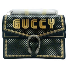 Womens Designer Gucci Dionysus Guccy Bag - Black