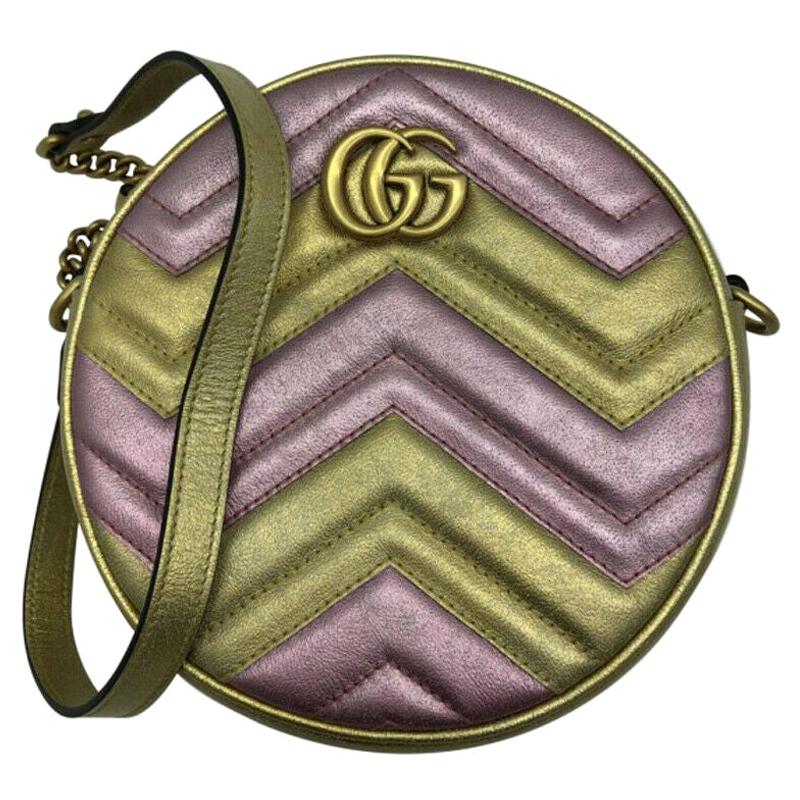 Womens Designer Gucci GG Marmont Round Shoulder Bag For Sale