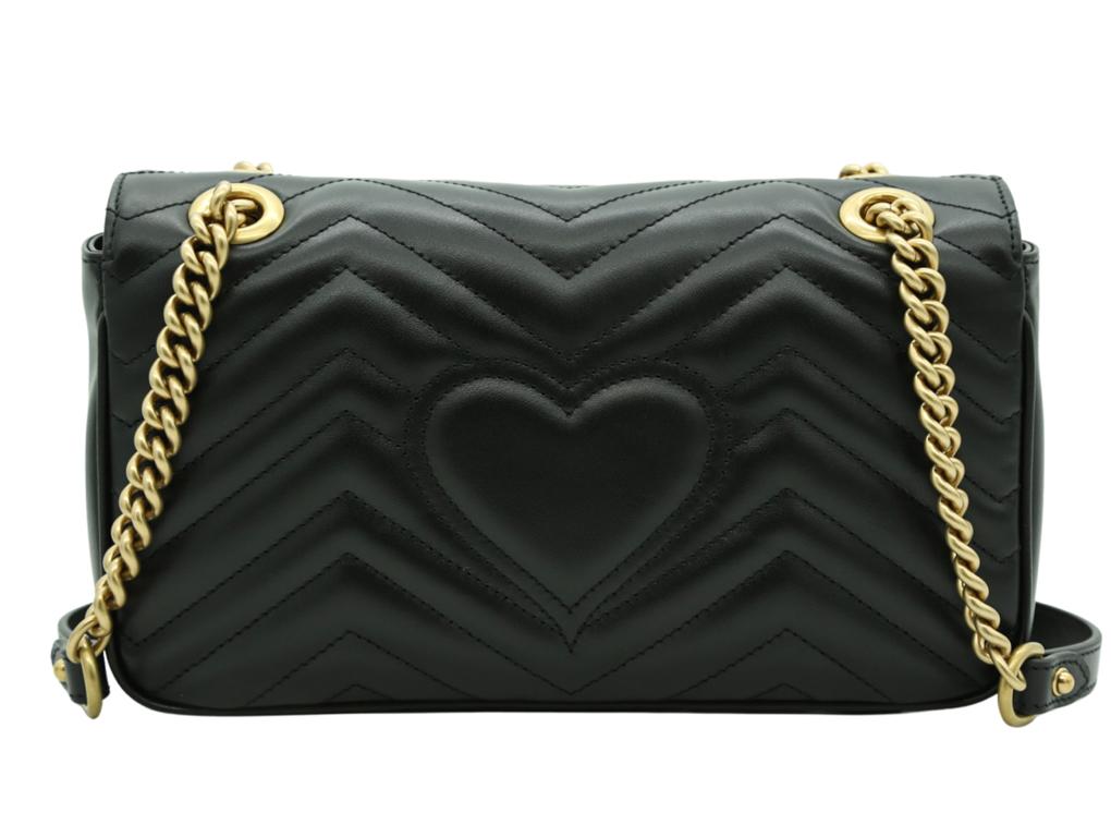 Black WOMENS DESIGNER Gucci GG Marmont Small Shoulder Bag For Sale
