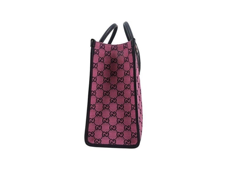 Gucci GG Multicolour Small Tote Bag in Pink