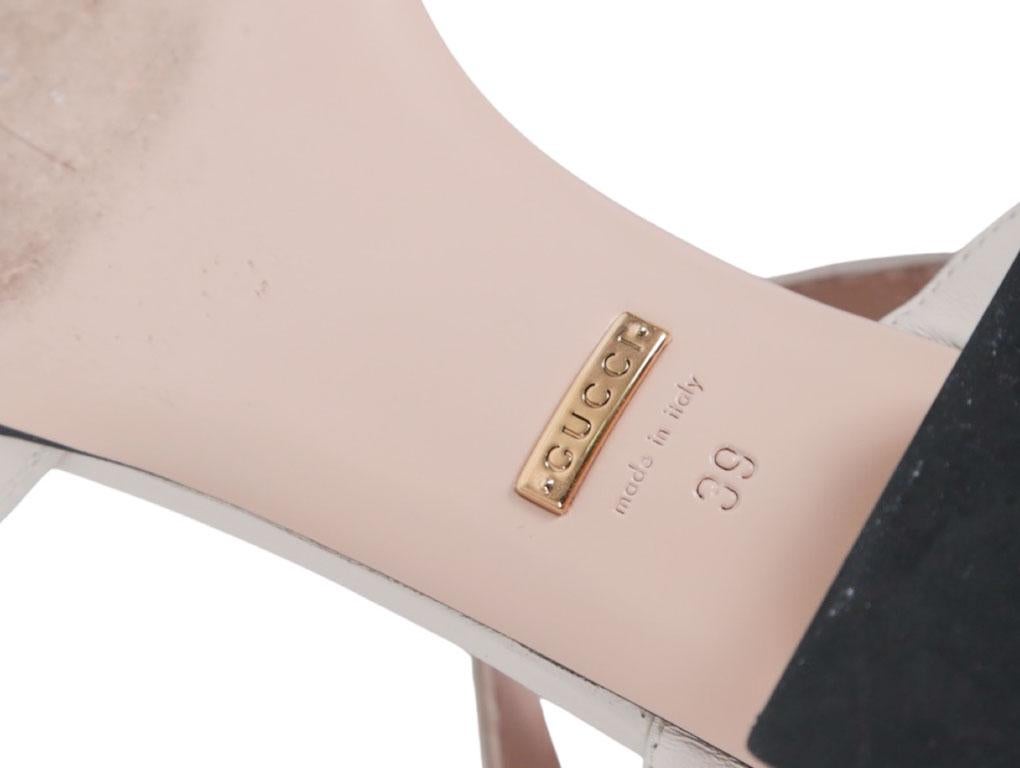 WOMENS DESIGNER Gucci Horsebit Sandals Cream For Sale 5