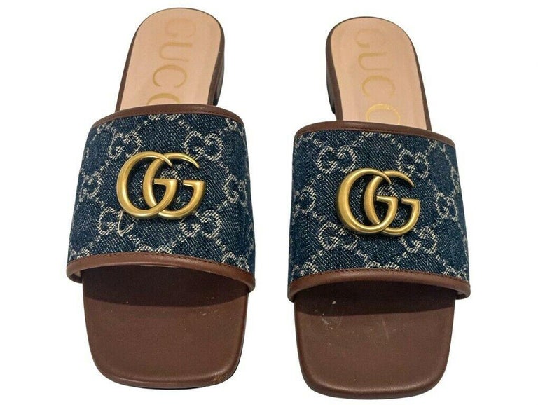 Denim Designer Women's Slides Sale WOMENS Designer GUCCI