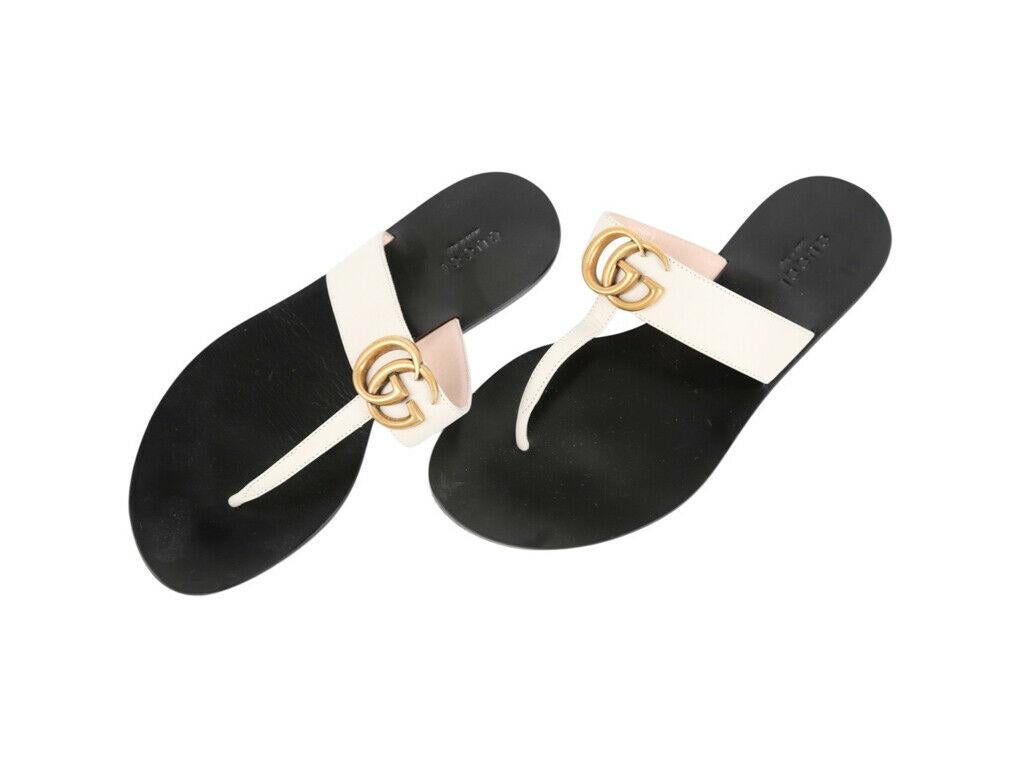 WOMENS DESIGNER Gucci Marmont flache Sandalen Größe 36,5 Damen im Angebot