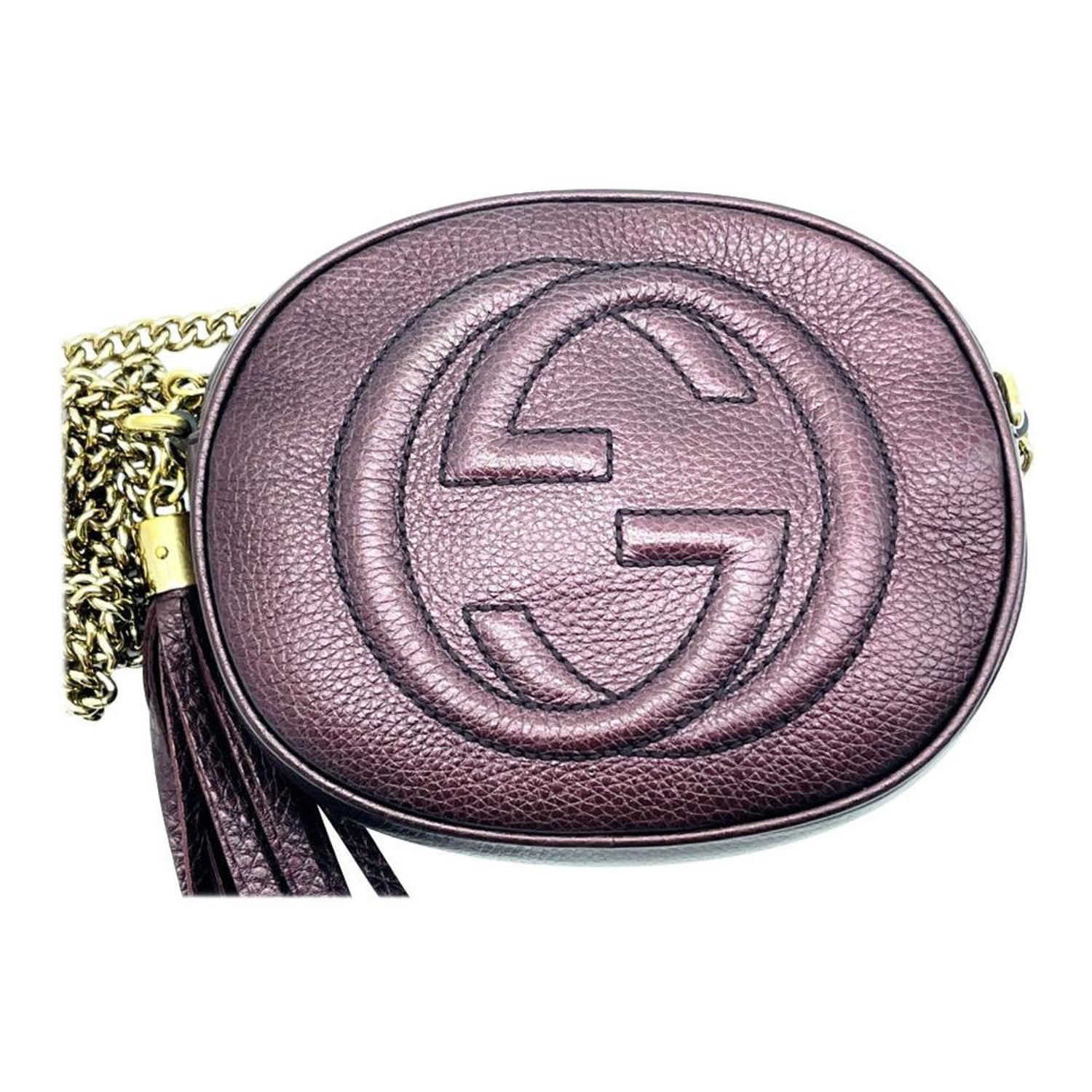 WOMENS DESIGNER Gucci Mini Soho Disco Chain Shoulder Bag For Sale at  1stDibs | gucci mini soho disco bag