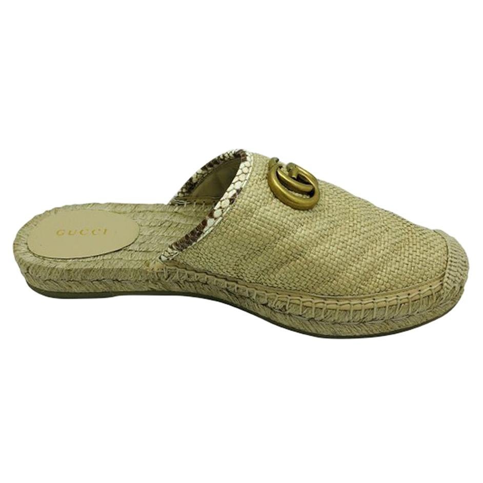 gucci raffia espadrilles
