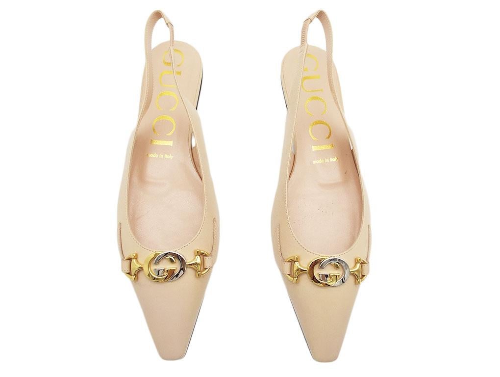 Women's WOMENS DESIGNER Gucci Slingback Flats For Sale