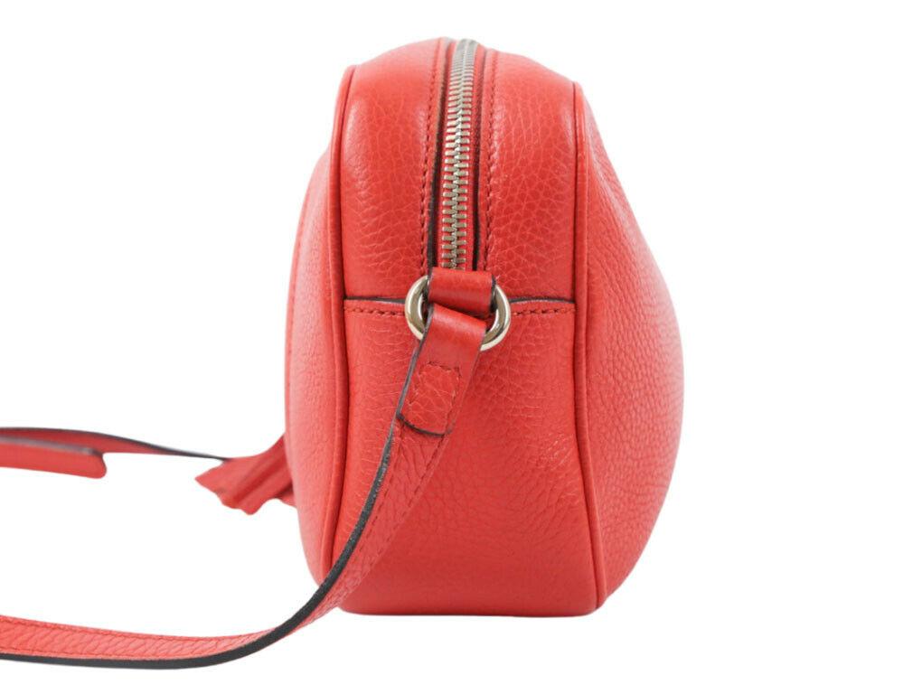 WOMENS DESIGNER Gucci Soho Disco Bag Red For Sale 1