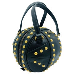 Womens Designer Gucci Studded Mini Tifosa Baseball - Black