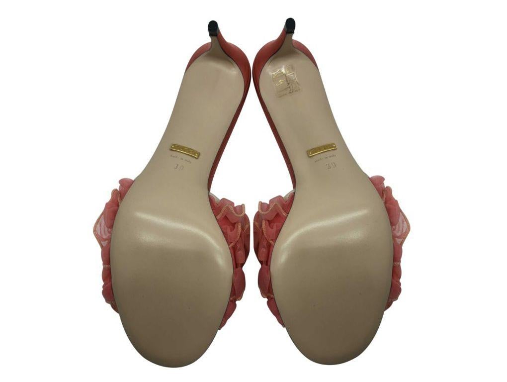 Womens Designer Gucci Tulle Mules For Sale 1