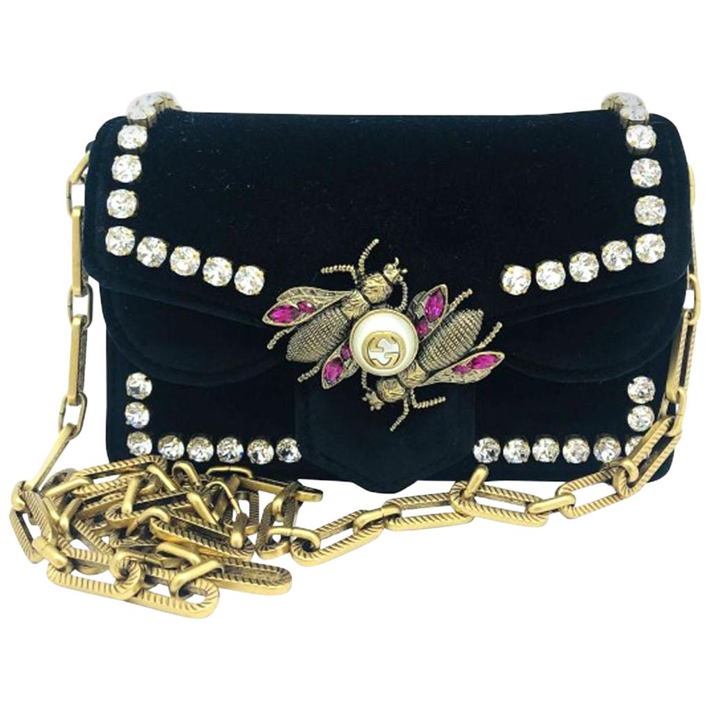 gucci bee bag black