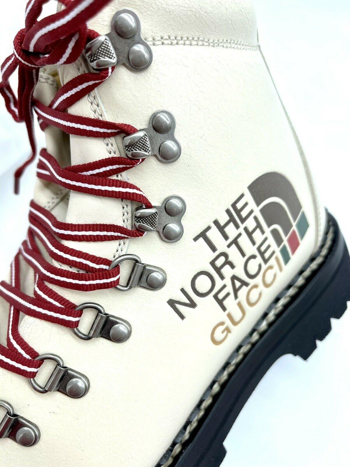 Womens Designer GUCCI X NORTH FACE Boots - Cream For Sale 2
