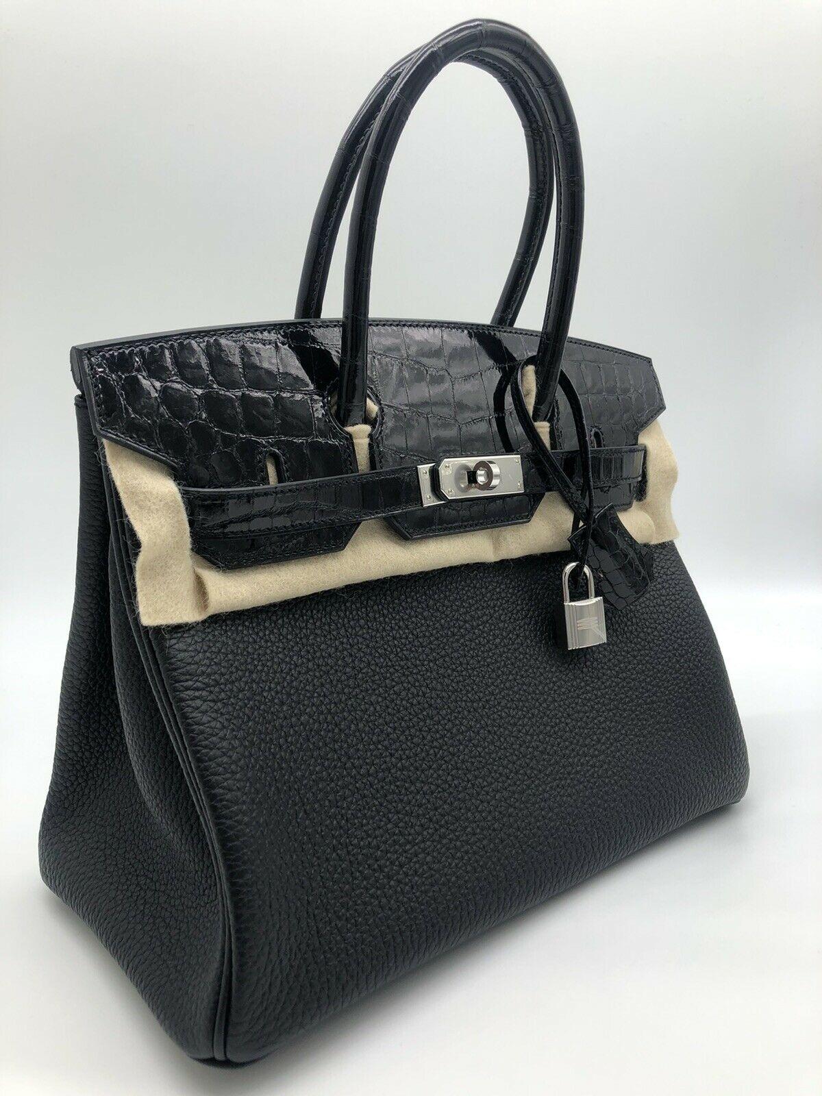 Absolutely gorgeous Hermes Birkin 30 Touch in black Togo Leather and black Crocodile Leather with Palladium hardware for sale. Brand New, Year 2020. 

BRAND	
Hermes

ACCESSORIES	
Box, Dustbag, Keys, Lock, Clochette, Raincover, Original