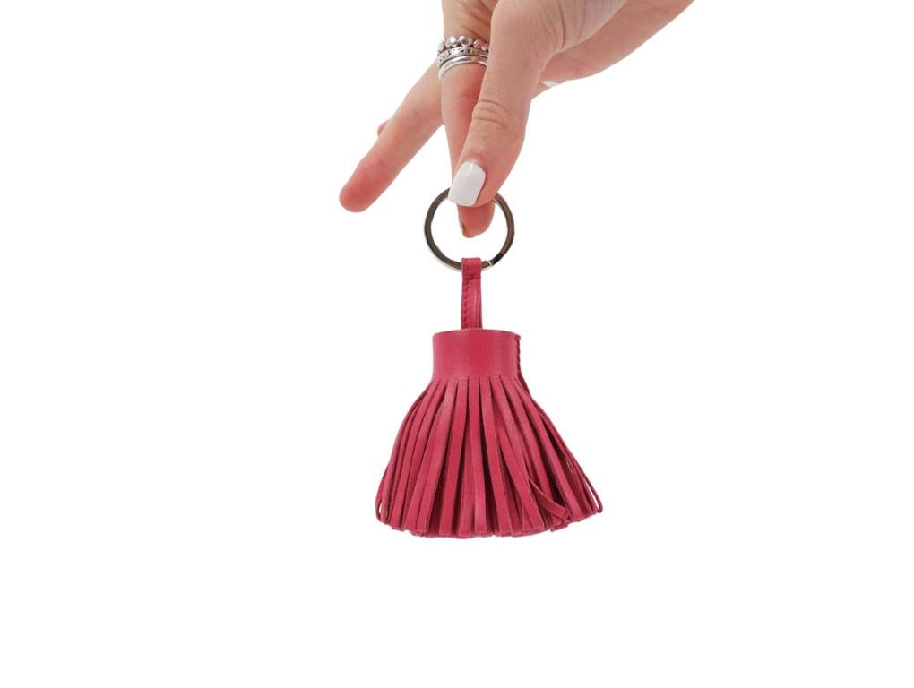 Red WOMENS DESIGNER Hermes Carmen Key Ring For Sale