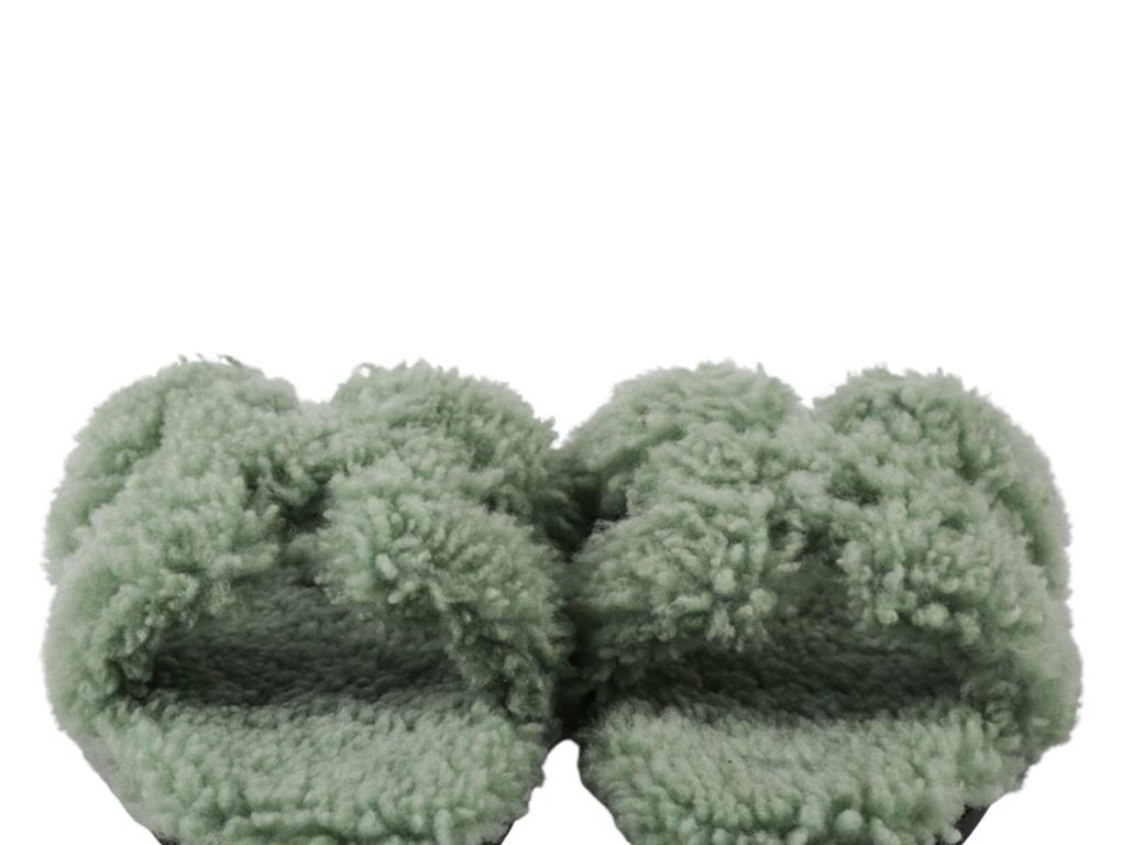 hermes oran fluffy sandals
