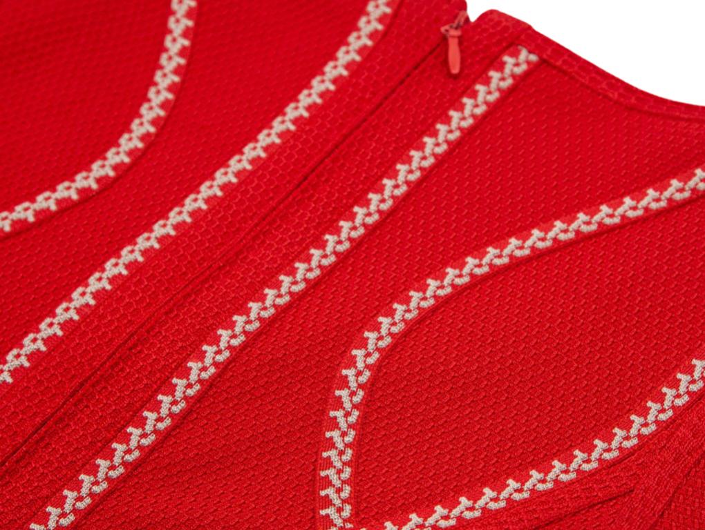 Red WOMENS DESIGNER Herves Leger Dress For Sale