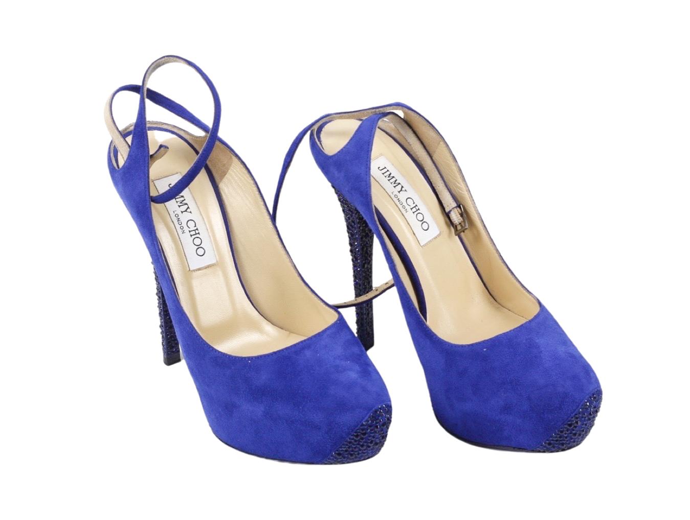 blue heels designer