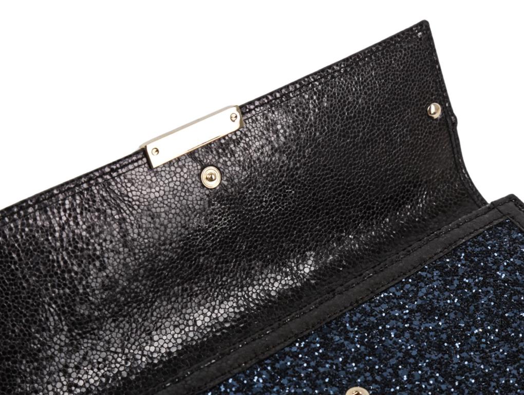Women's Womens Designer JIMMY CHOO GLITTER CLUTCH BAG For Sale