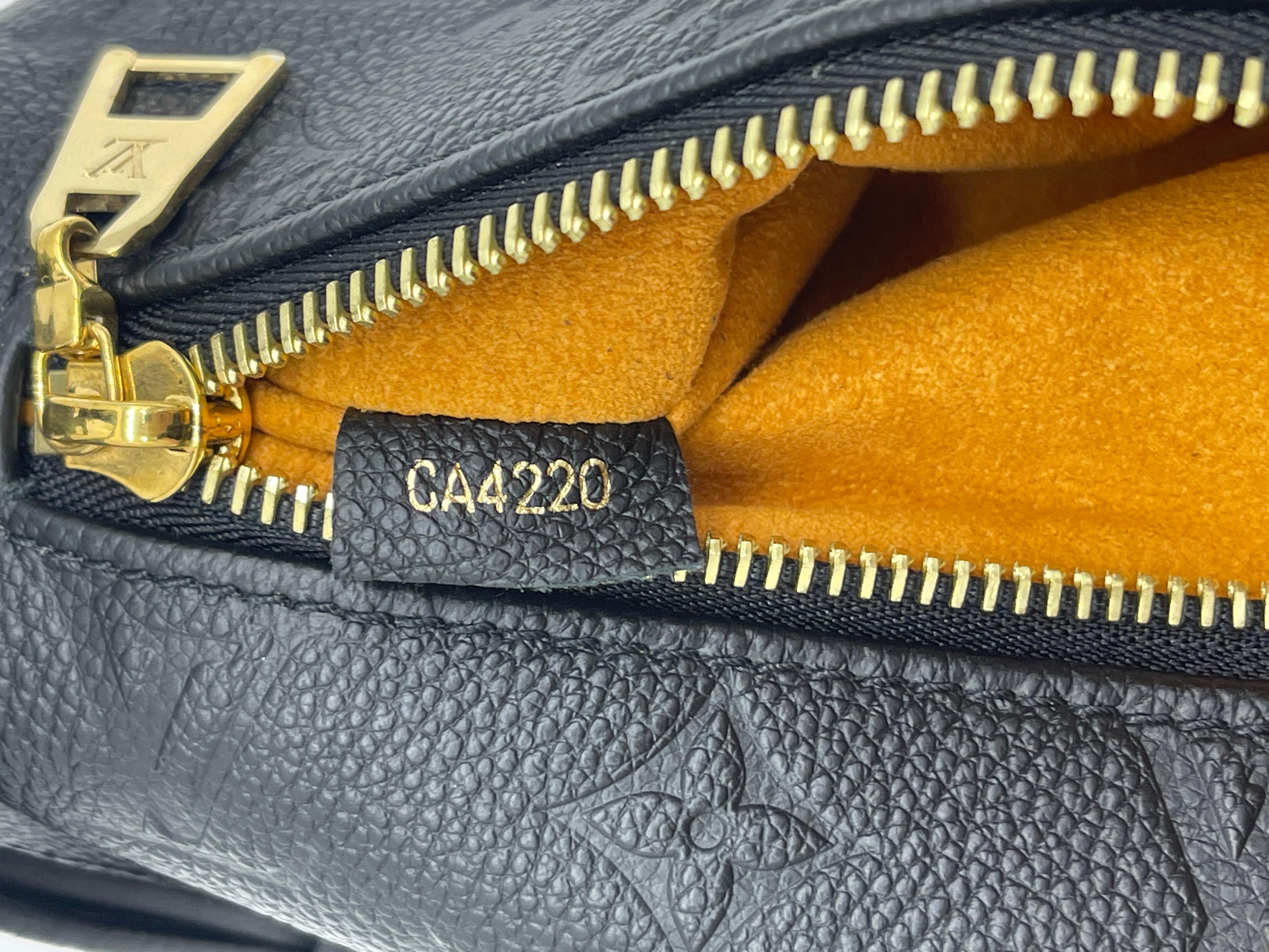 WOMENS DESIGNER Louis Vuitton Gürteltasche mit Monogramm aus schwarzem Empreinte-Leder im Angebot 1