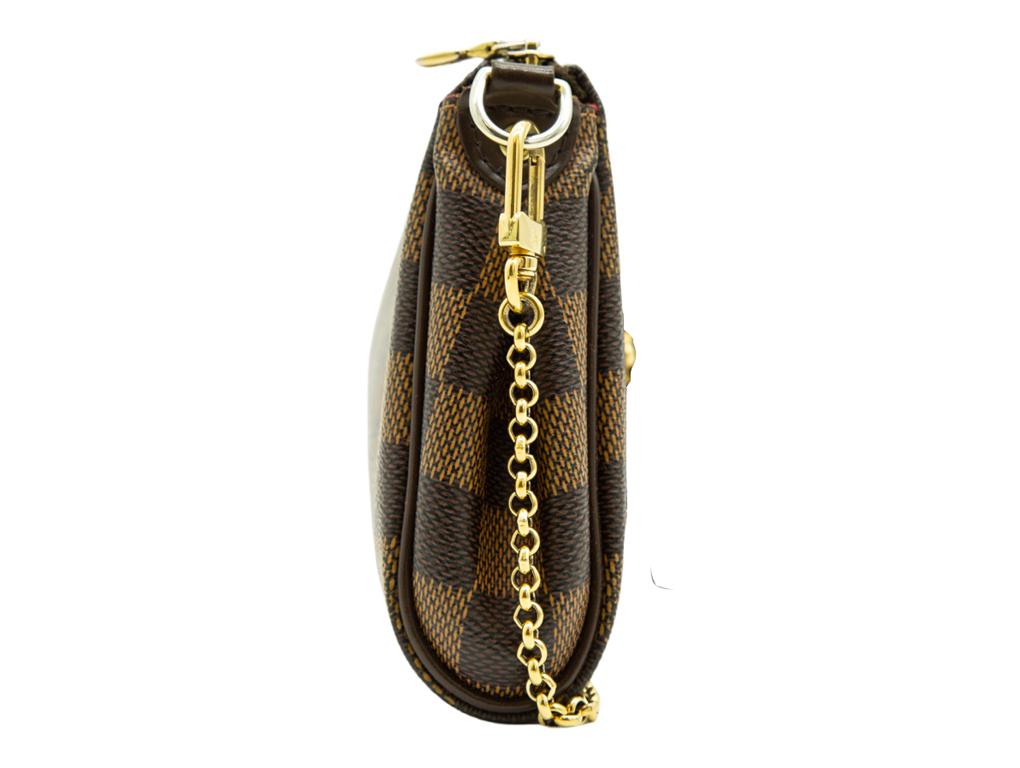 louis vuitton damier ebene eva clutch