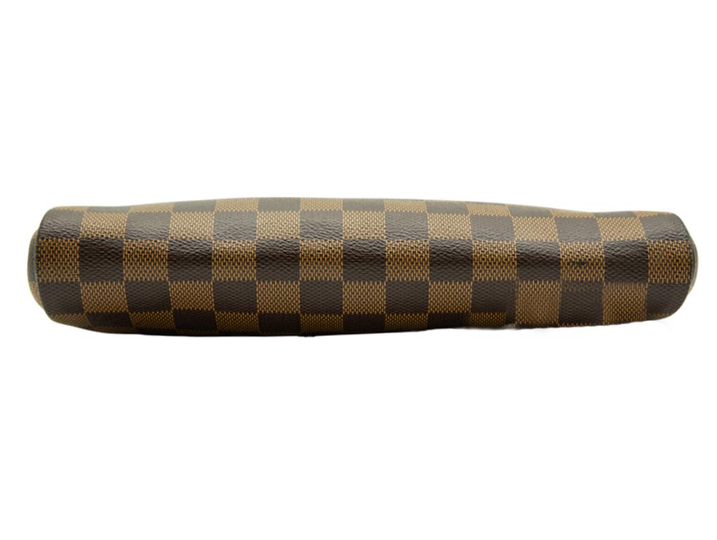 Brown WOMENS DESIGNER Louis Vuitton Eva Clutch Damier Ebene For Sale