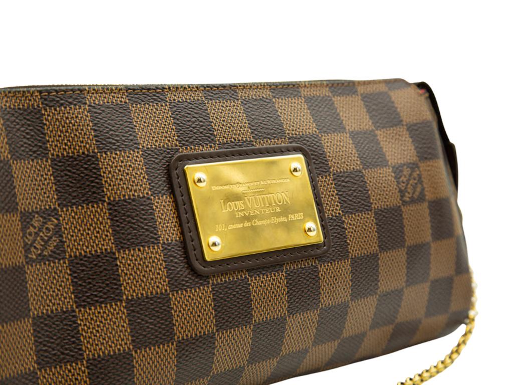 WOMENS DESIGNER Louis Vuitton Eva Clutch Damier Ebene In Good Condition For Sale In London, GB