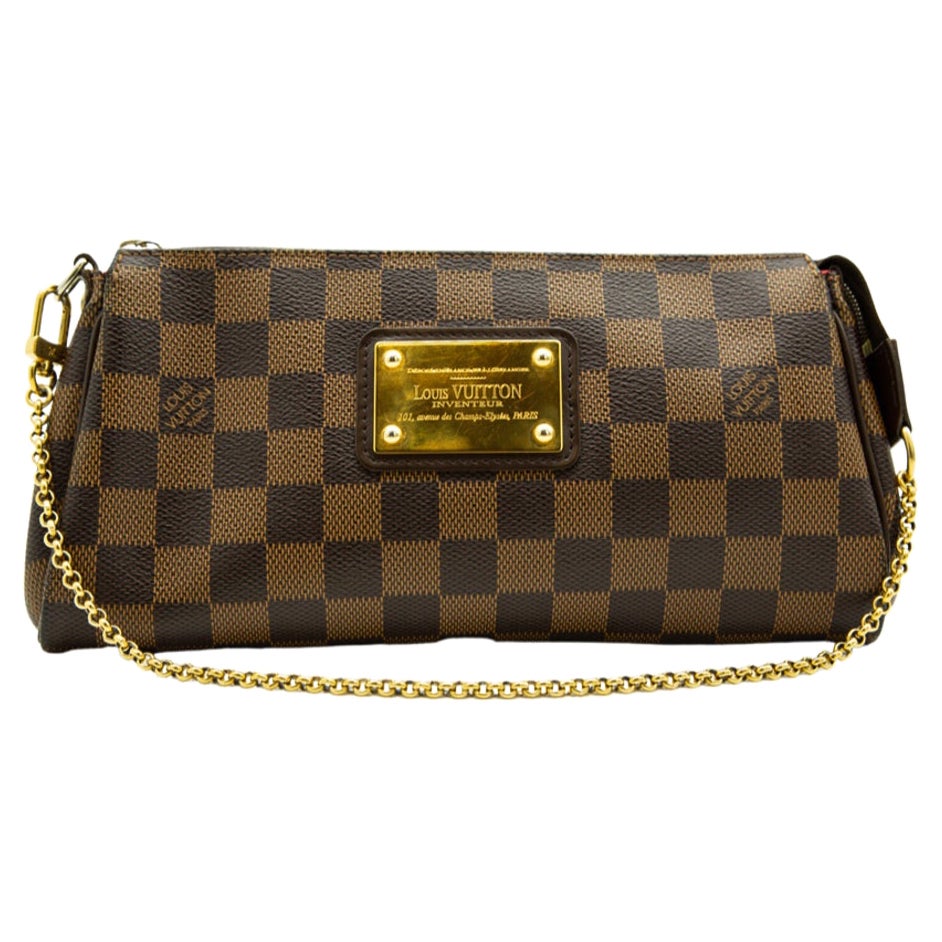 louis vuitton damier ebene eva clutch
