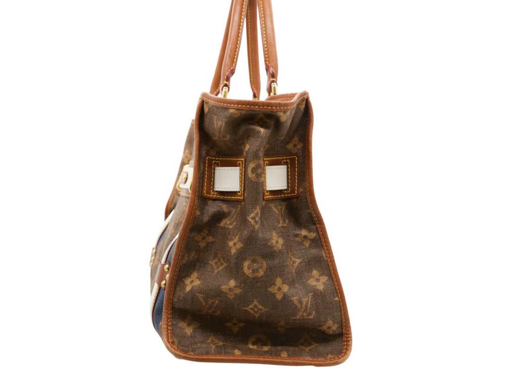 WOMENS DESIGNER Louis Vuitton Limited Edition Rayures Tissue GM - Brown In Good Condition For Sale In London, GB