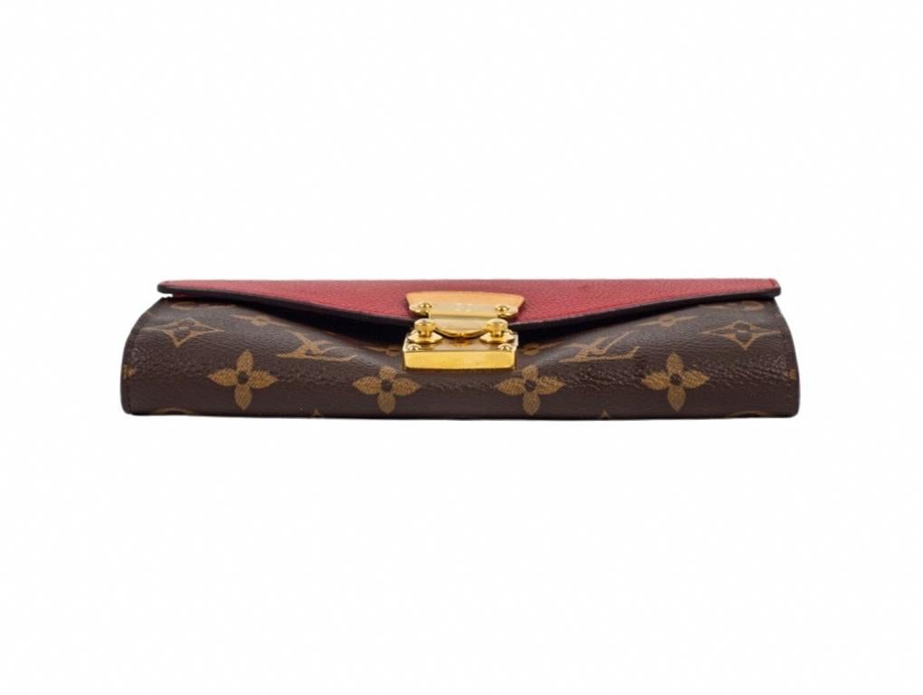 Designerin für Damen LOUIS VUITTON MONOGRAM PALLAS WALLET (Rot) im Angebot