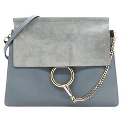 WOMENS DESIGNER Lovely Chloe Faye Shoulder Bag for sale in a lovely blue colour.
