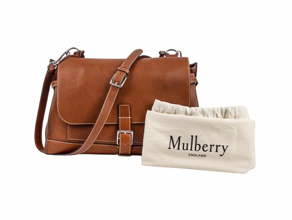 Brown Womens Designer MULBERRY CHILTERN SATCHEL For Sale
