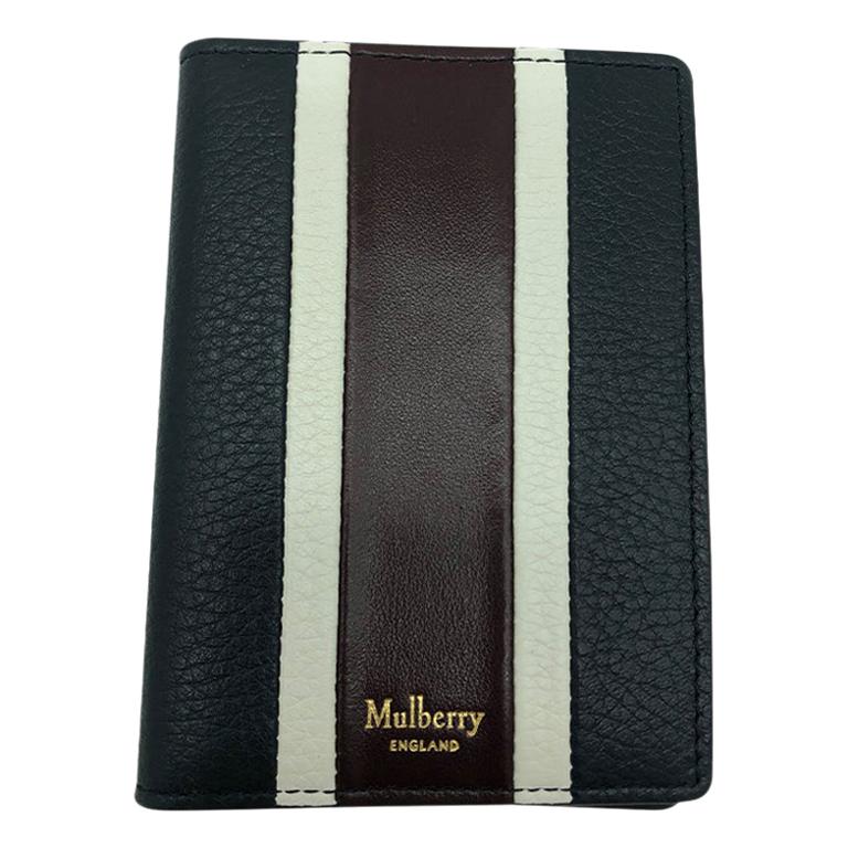 Womens Designer Mulberry College Stripe Card Wallet For Sale