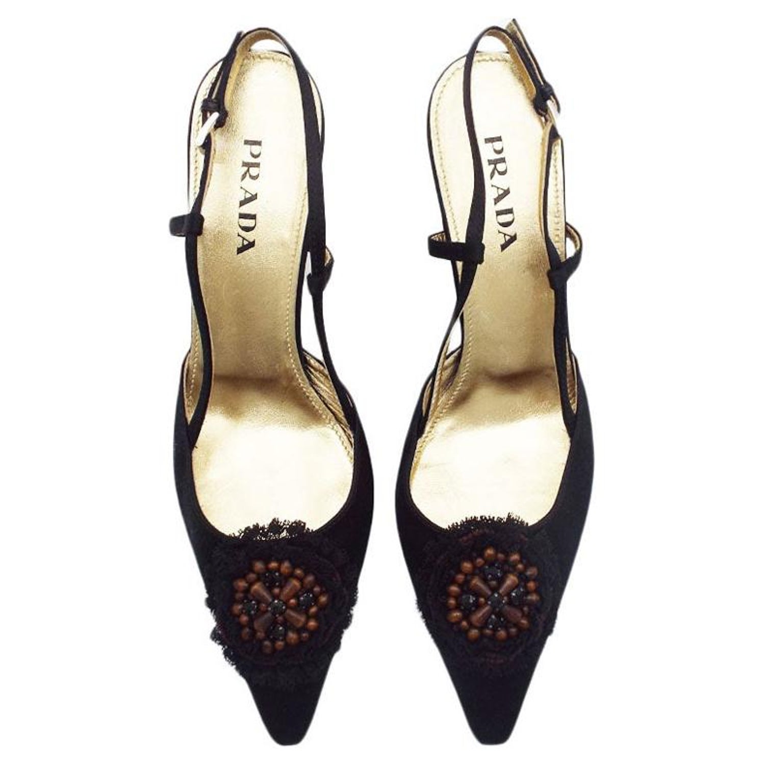 WOMENS DESIGNER Prada Kitten Heel For Sale at 1stDibs | designer kitten  heels