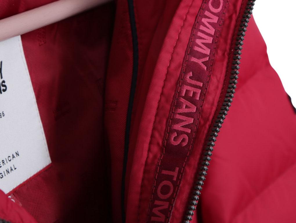 tommy pink puffer jacket