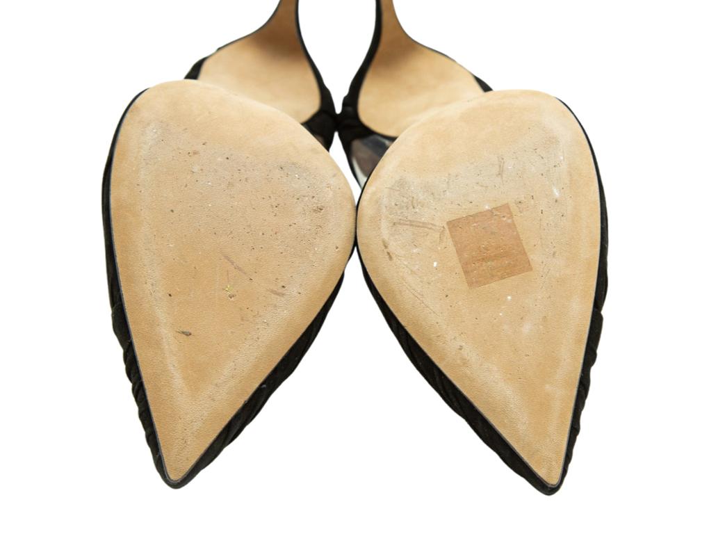WOMENS DESIGNER Valentino Suede And Clear Pointed Shoe In Good Condition For Sale In London, GB