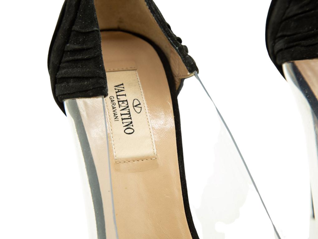 Women's WOMENS DESIGNER Valentino Suede And Clear Pointed Shoe For Sale