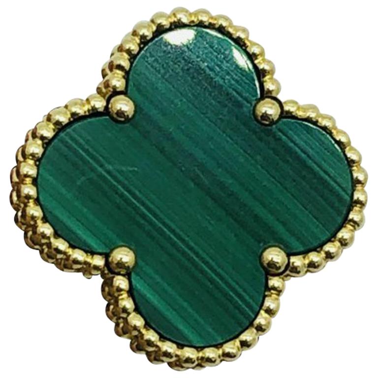Womens Designer Van Cleef & Arpels Magic Alhambra Ring -55 For Sale