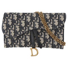 WOMENS DESIGNER Womens Designer Dior Saddle Wallet on Chain