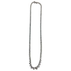 Vintage Womens Diamond Riviera Necklace