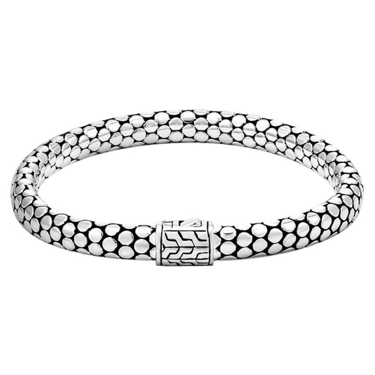 Silbernes gepunktetes Gliederarmband für Damen BB3905XL