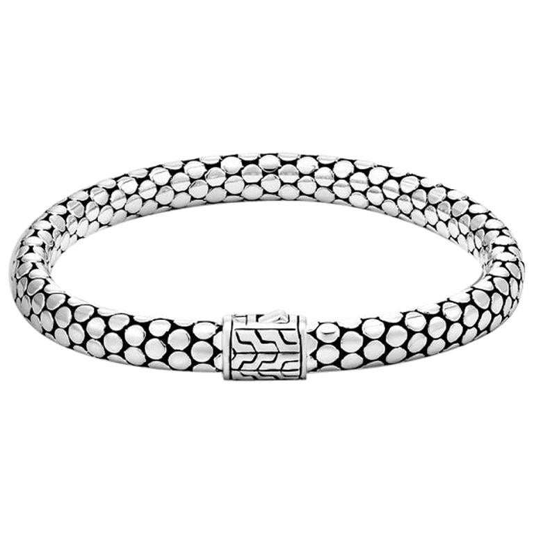 Women's Dot Silver Small Chain Bracelet BB3905XS