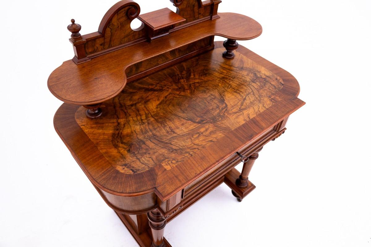 Women's eclectic desk, Northern Europe, circa 1860. After renovation. 2