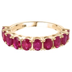 Bague de fiançailles de demi-éternité pour femme en or jaune massif 18 carats
