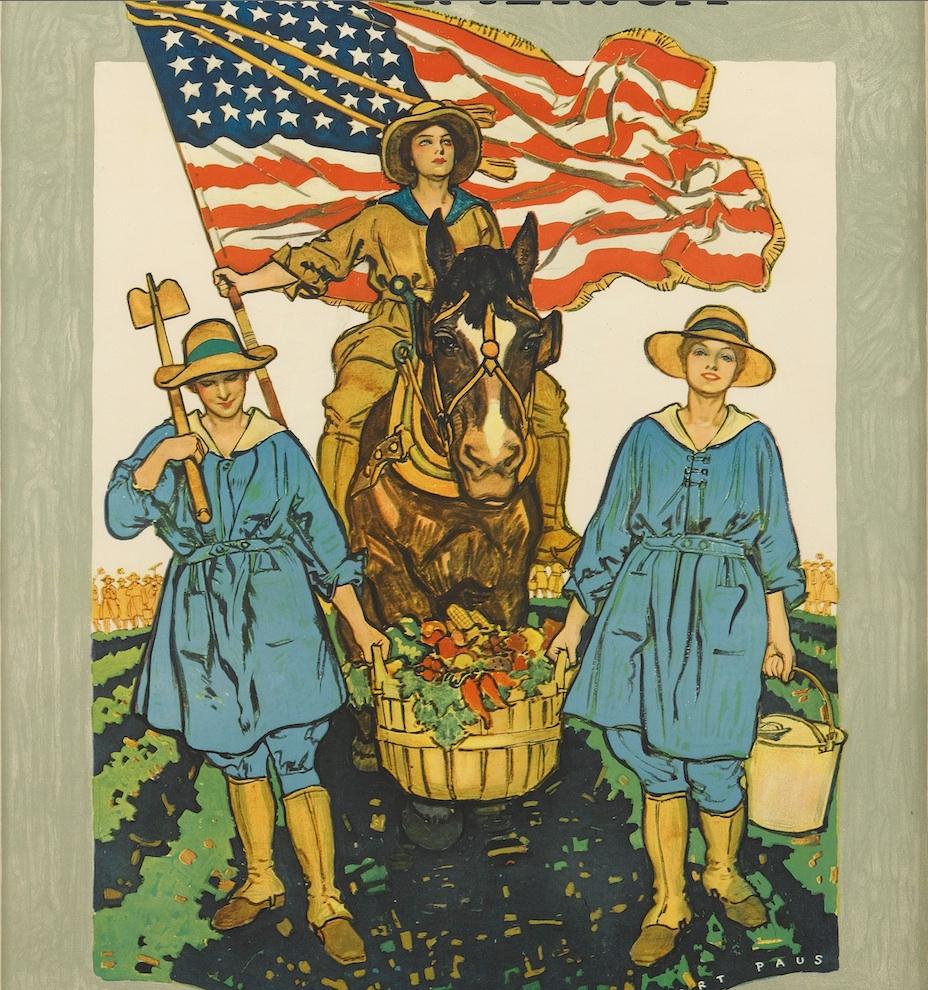 Women's Land Army of America World War I Poster In Good Condition In Colorado Springs, CO