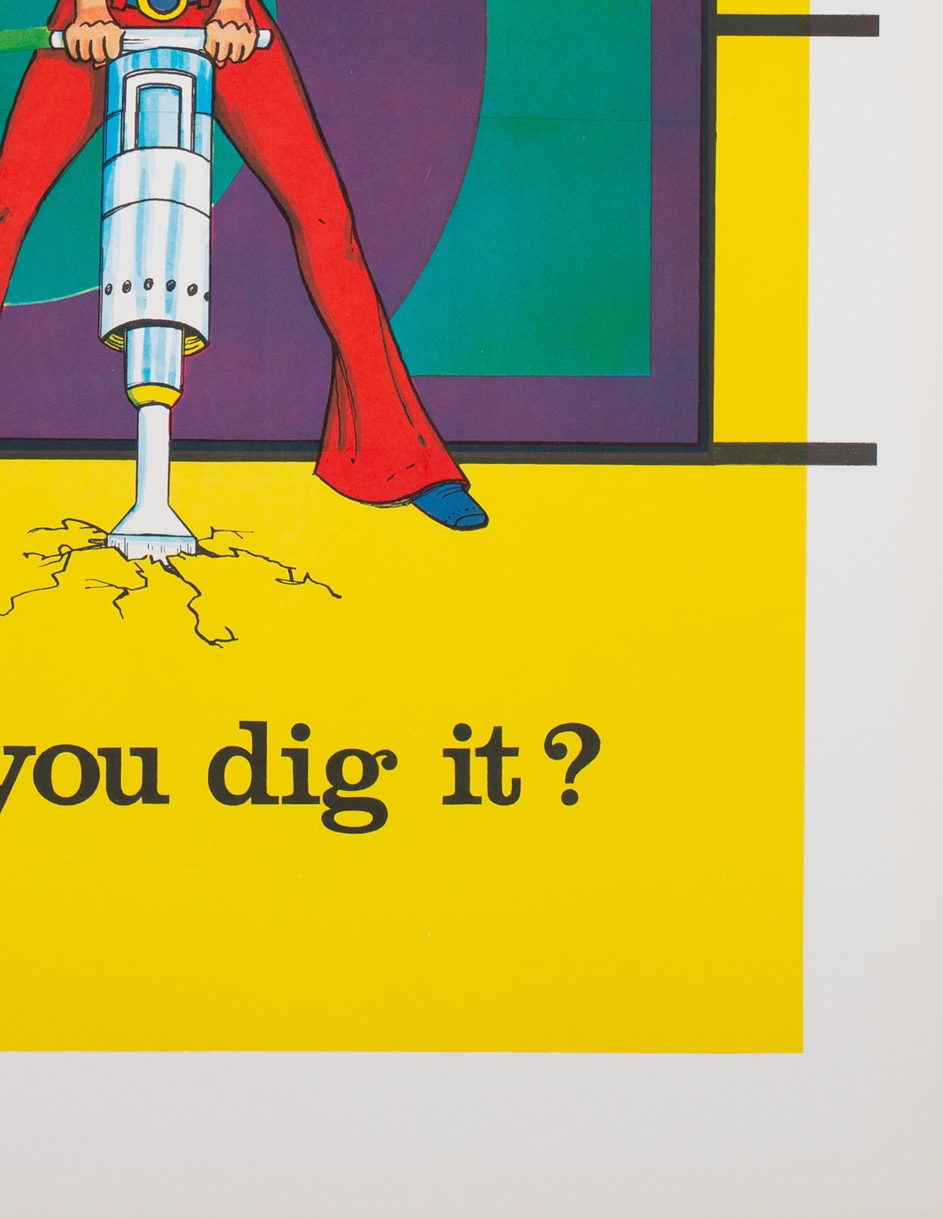 „Women's Lib Can You Dig it“, amerikanisches Politisches/Protestplakat, 1970er Jahre (Papier) im Angebot