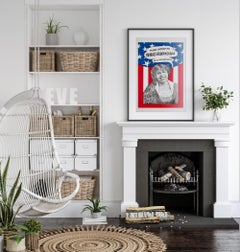 Women's Lib Punch Your Teeth In 1970s American Political / Protest Poster