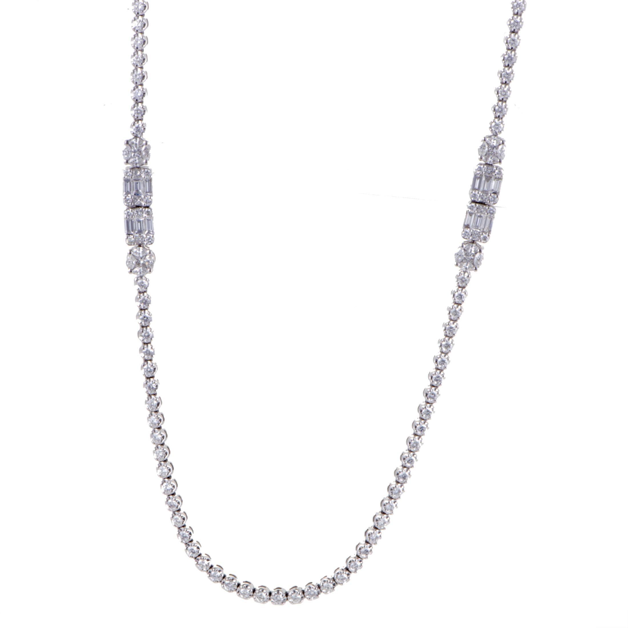 Long Diamond Strand Necklace - 9 For 