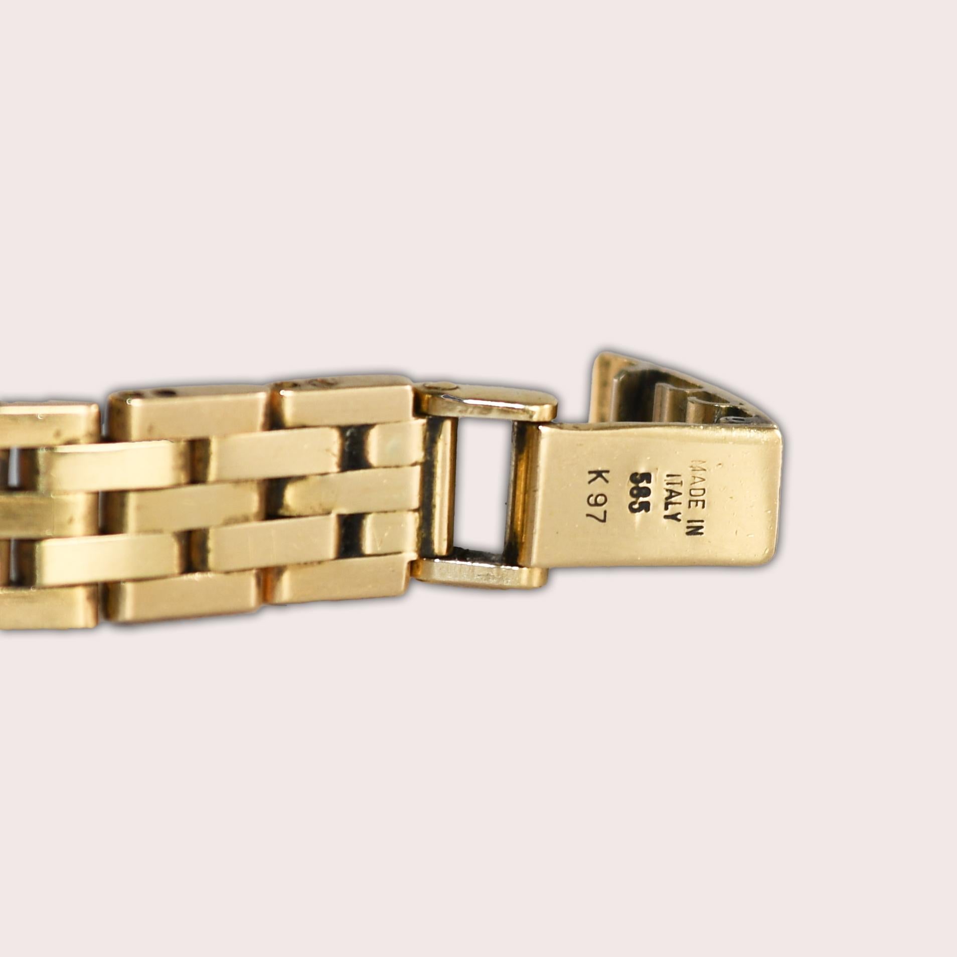Single Cut Women's Movado Diamond Bezel Watch, 20mm For Sale